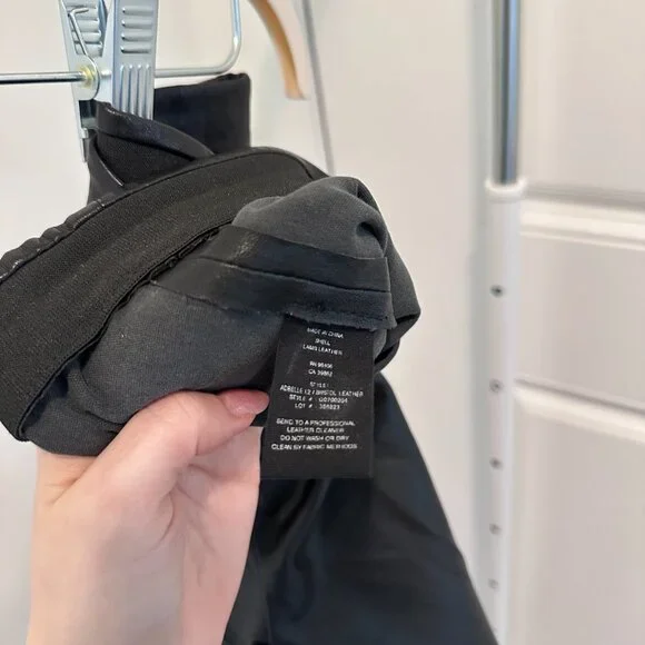 Leather Leggings Theory - Midrise Size 10 Black